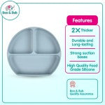 Baby Silicone Dining Set | Suction Plate BPA Free Microwavable Bowl Food Grade Training Dinning Tableware - Boo & Bub