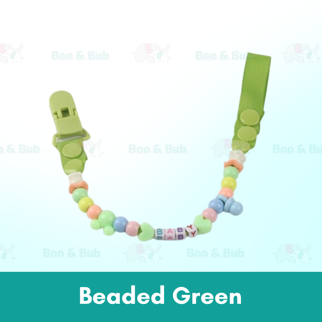 Boo&Bub Cute Cartoon Baby Pacifier Clip | Soother Holder Chain Nipple Holder for Baby Print Child Clips Gift kids - Boo & Bub