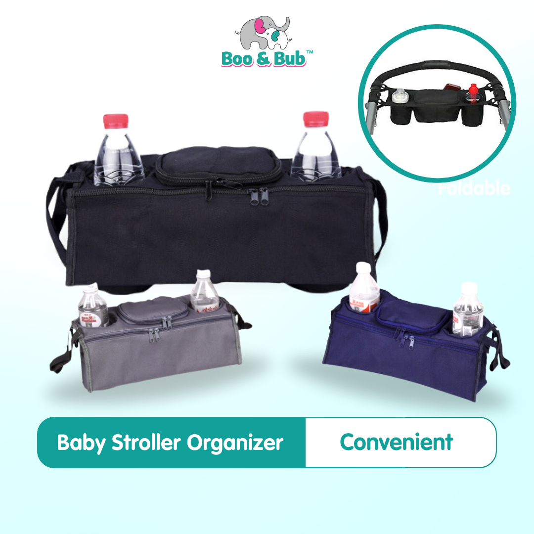 Baby Stroller Organizer | Prams Carriage Storage Bottle Cup Holder Bag Pram Buggy Baby Stroller Accessories - Boo & Bub