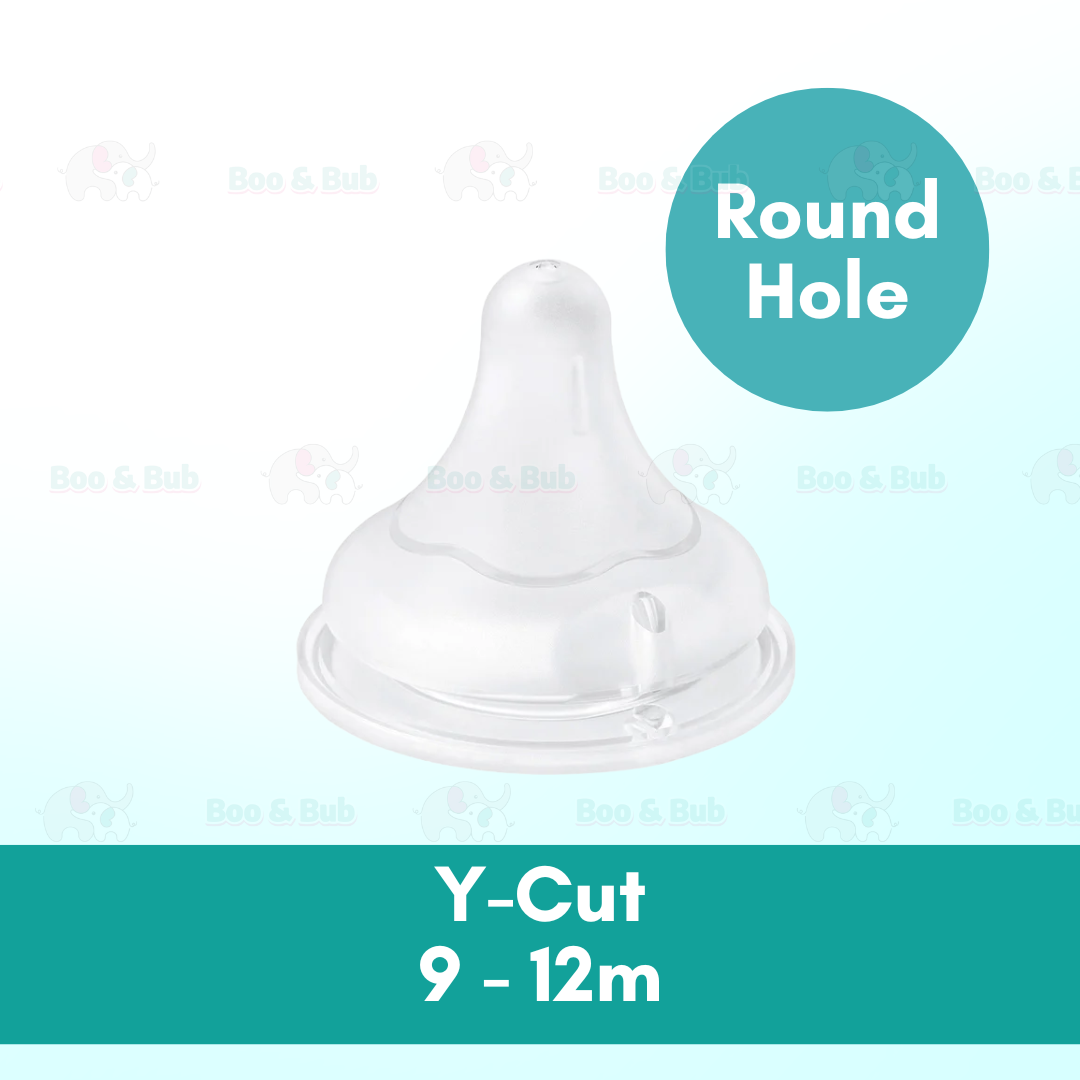 Wide Neck Baby Puting Teat (Anti Colic) | Replacement Nipple Bottle Silicone Botol Susu BPA Free Lembut - Boo & Bub