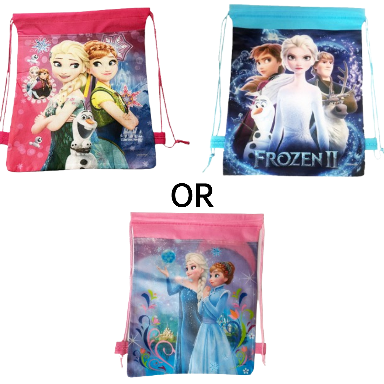 Cartoon Drawstring Pocket Storage Bag | Little Girl Party Decorate Gift Accessories Kids Toys Christmas Gifts - Boo & Bub