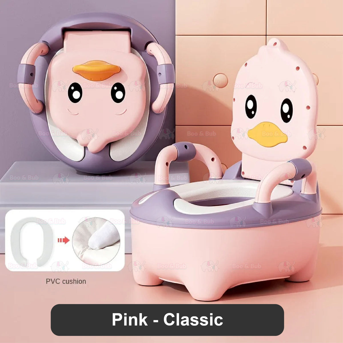 Portable Children's Potty Training Toilet with cushion seat | for Baby Toddlers kid Safe Toilet Potties - Boo & Bub