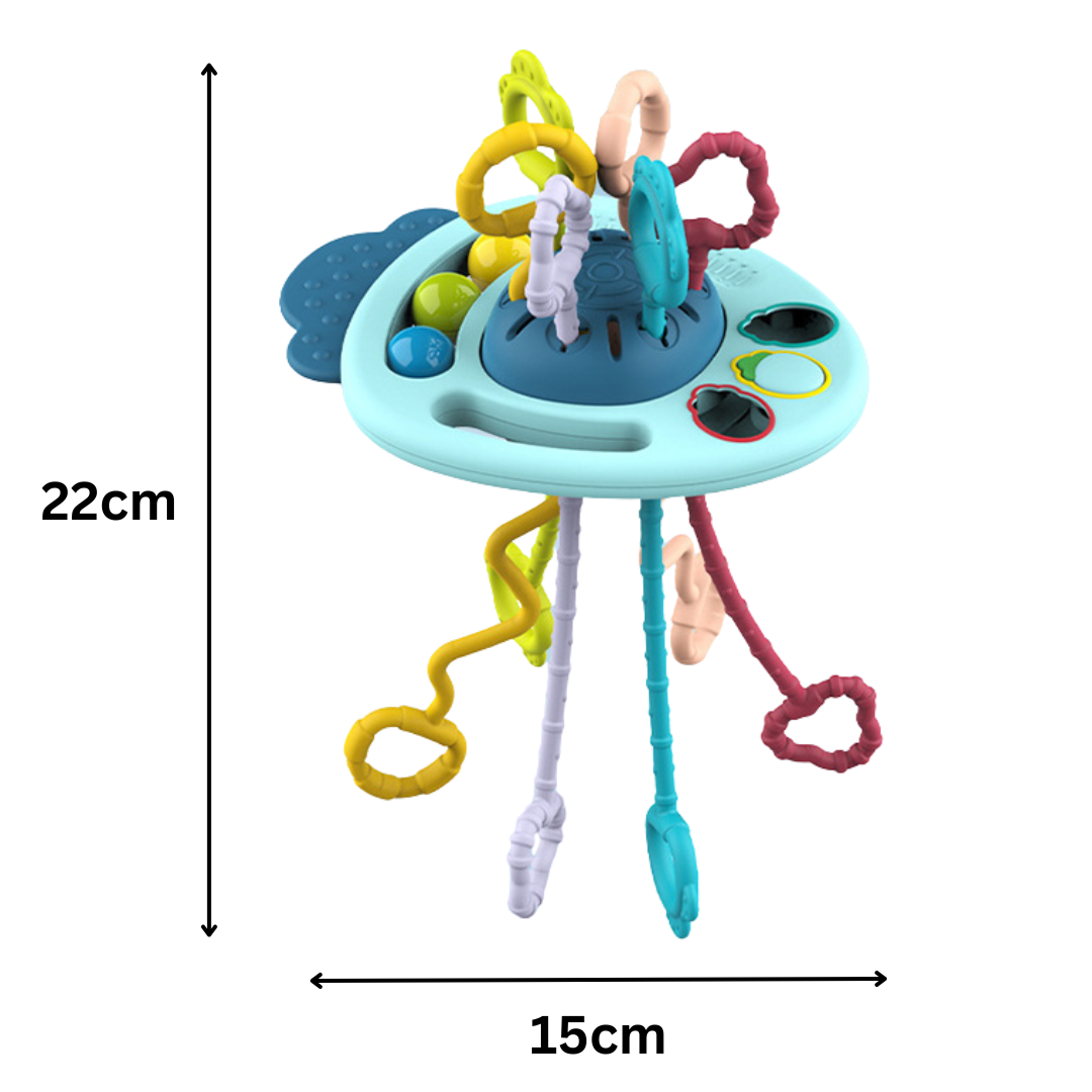 Boo&Bub 6 in 1 Activity Toys Educational Interactive Pull String Finger Toy - Boo & Bub