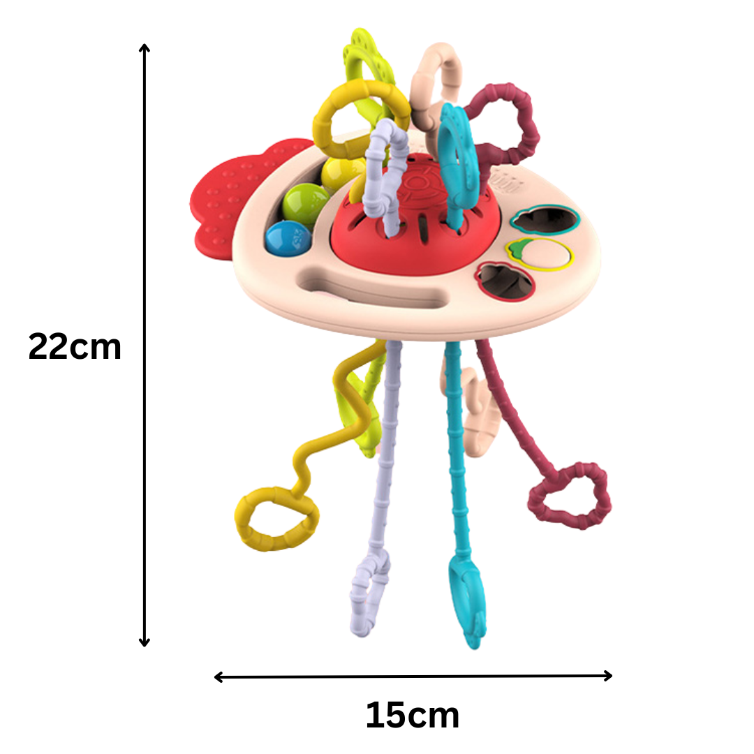 Boo&Bub 6 in 1 Activity Toys Educational Interactive Pull String Finger Toy - Boo & Bub