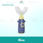 Children U-Shape Toothbrush | U shape Manual Tooth brush Kids Teeth Cleaning Tool Silicone Teeth Cleaning - Boo & Bub