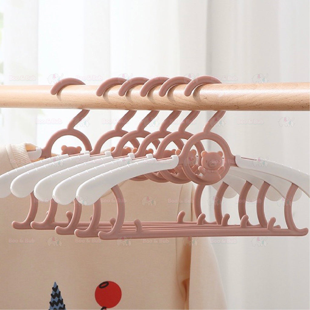 Boo & Bub Kids Clothes Hanger Racks Adjustable Plastic Display Hangers Windproof Non-slip Coats Hanger Baby Clothing Or - Boo & Bub