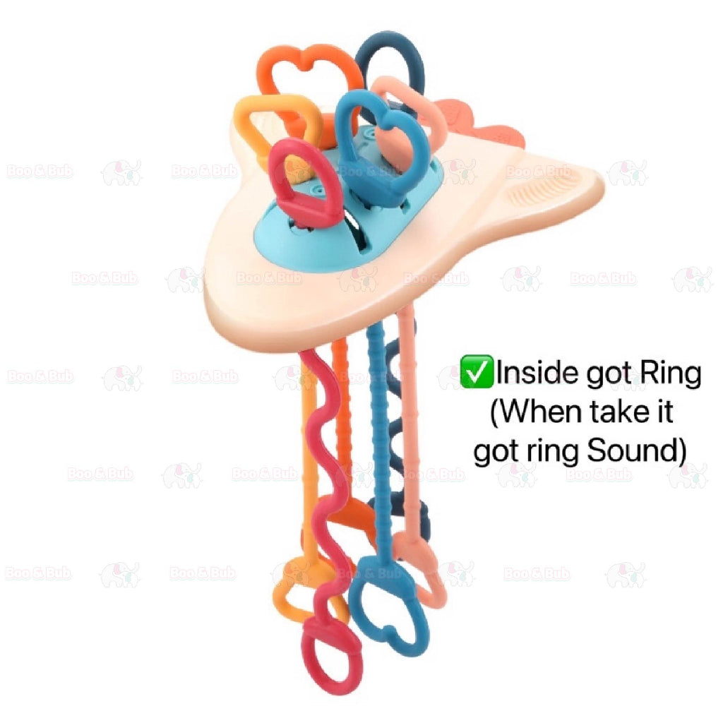 Boo&Bub 6 in 1 Activity Toys Educational Interactive Pull String Finger Toy - Boo & Bub