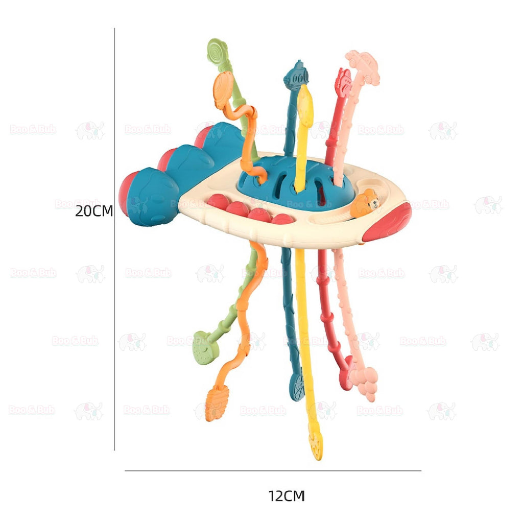 Boo&Bub 6 in 1 Activity Toys Educational Interactive Pull String Finger Toy - Boo & Bub