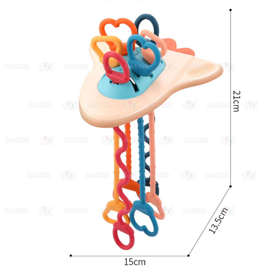 Boo&Bub 6 in 1 Activity Toys Educational Interactive Pull String Finger Toy - Boo & Bub