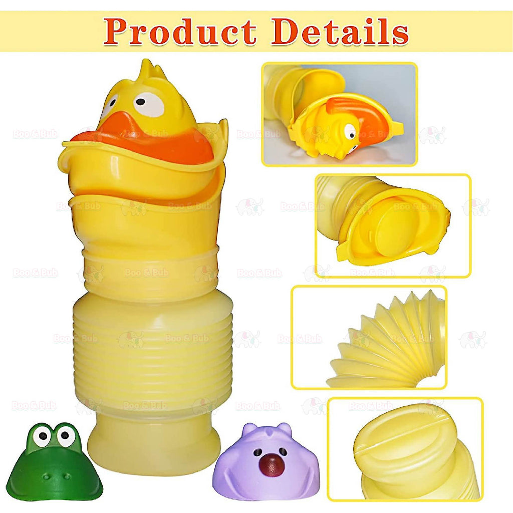Boo&Bub Portable Cartoon Animal Kids Car Urinal Stretchy | Emergency high-speed urine bag - Boo & Bub