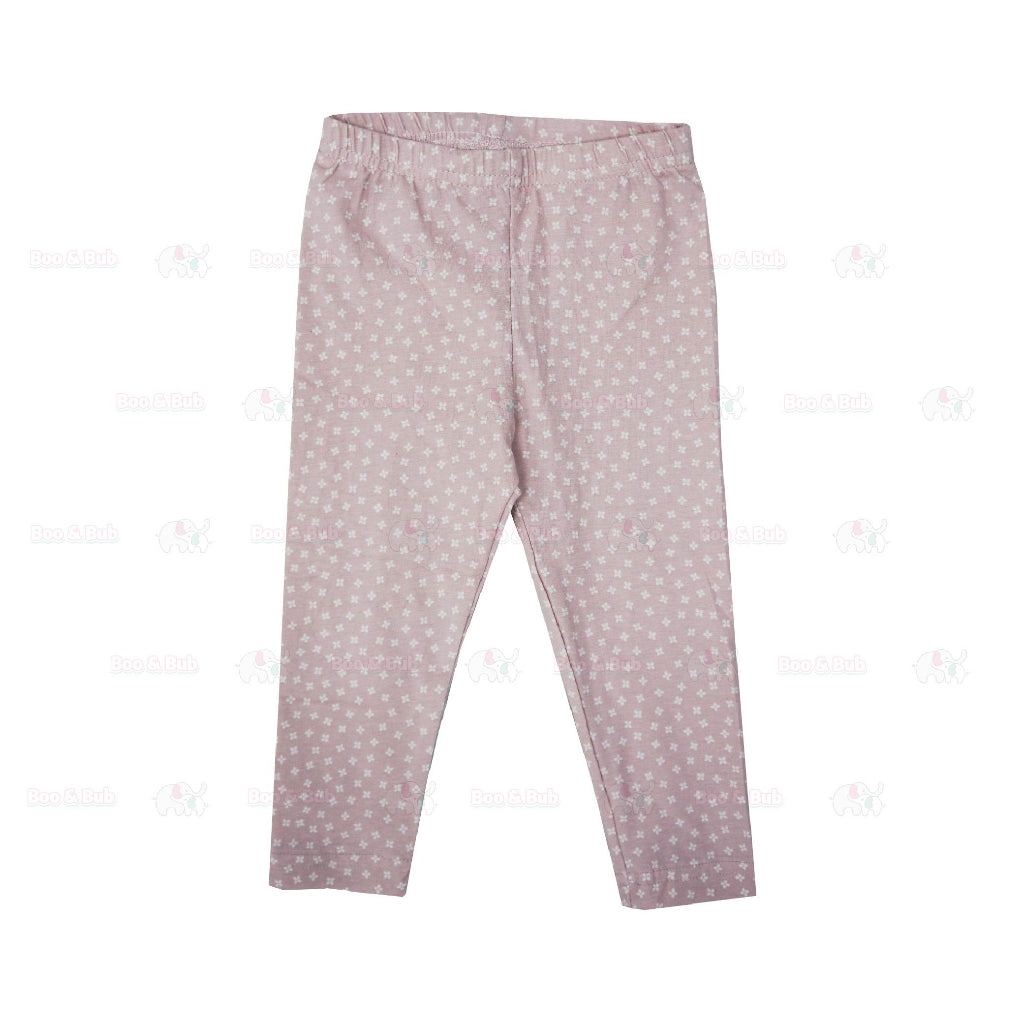 Boo&Bub Assorted Girl Cotton Spandex Legging pants (6M-10Y) | Leggings Budak perempuan | girl long pant leggings - Boo & Bub
