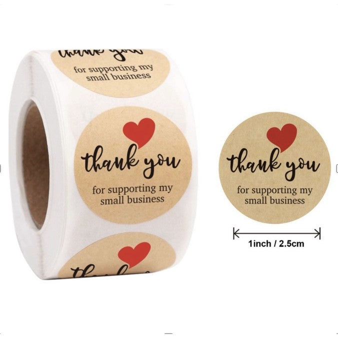 Small Thank You Sticker - Boo & Bub