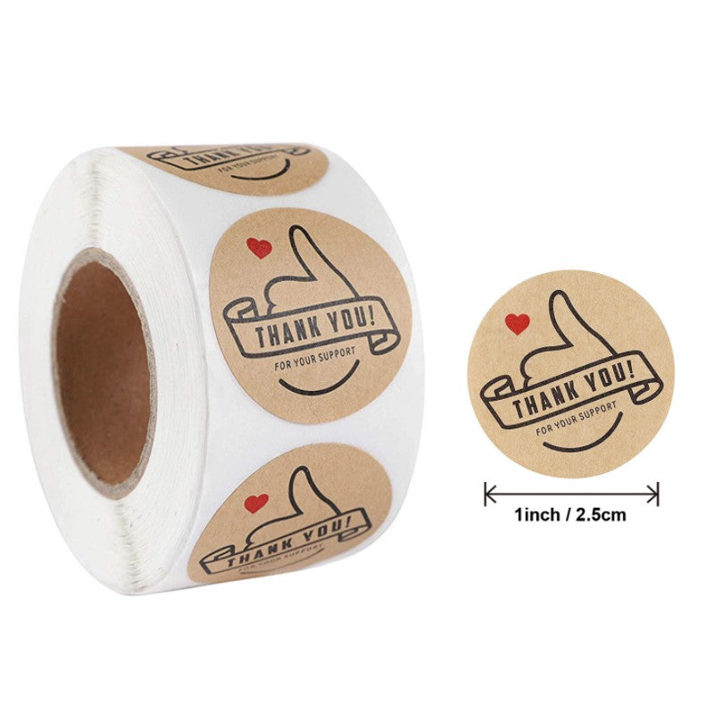 Small Thank You Sticker - Boo & Bub