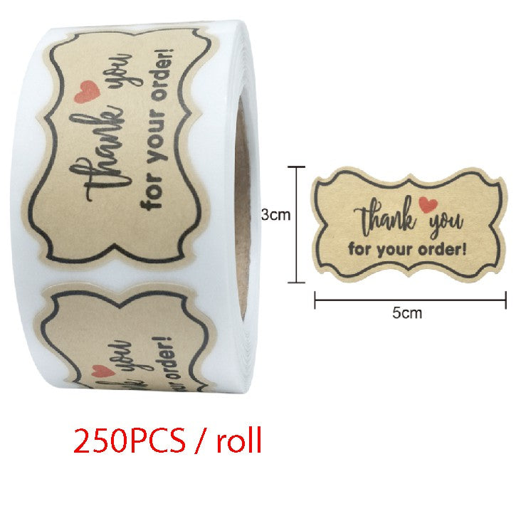 🔥5cm/3.8cm 🔥Thank You for your Order Sticker / Seal Label / Sticker Terima Kasih / Appreciation Sticker / 謝謝 sticker - Boo & Bub