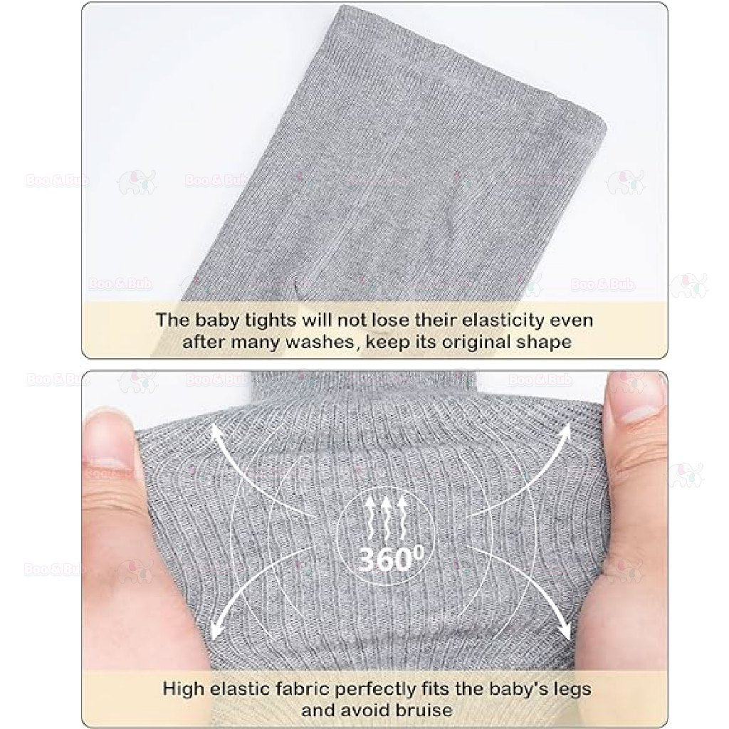 Boo & Bub Baby Legging Newborn Baby Tight pants baby Seluar Legging baby pants newborn socks baby girl legging cotton - Boo & Bub
