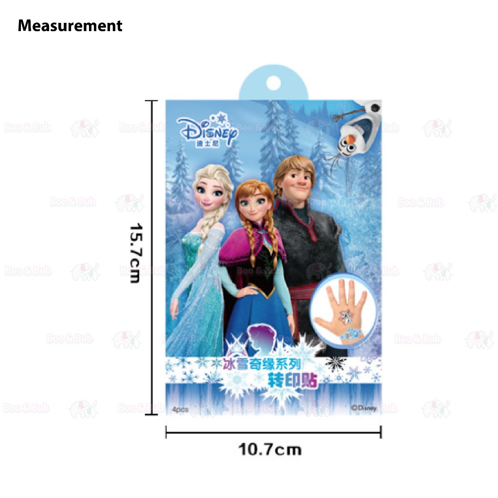 Boo&Bub Disney Kids Tattoo Sticker Kids Temporary Tattoo Waterproof hand sticker cartoon fake tattoo pelekat tatu 儿童纹身贴 - Boo & Bub