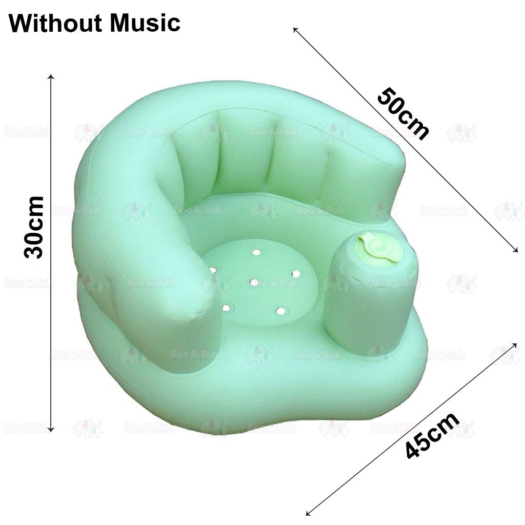 Boo&Bub Baby Inflatable Chair Kerusi Baby Bath Seat Training Chair Portable Baby Chair Inflatable Sofa Baby Dining Chair - Boo & Bub