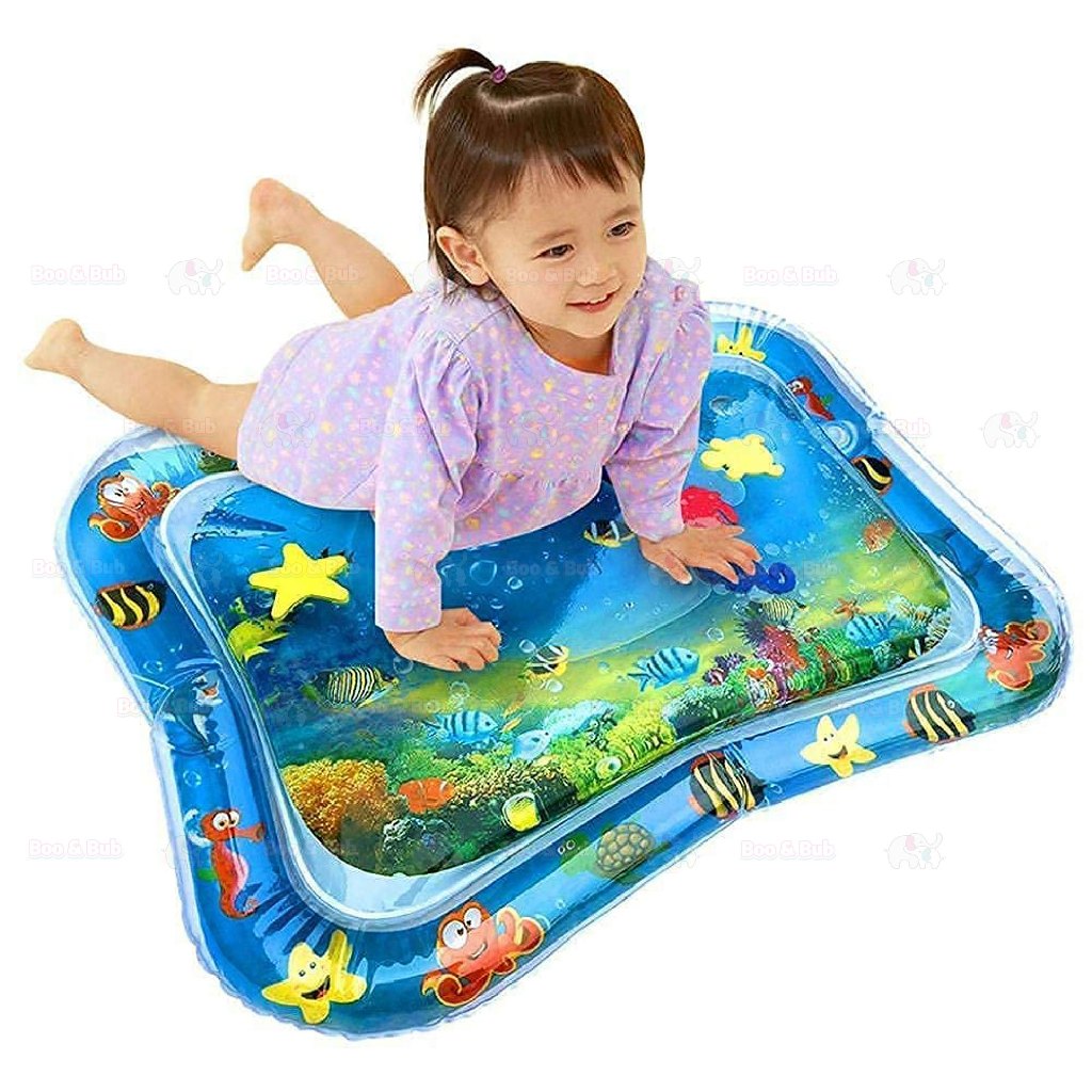 Boo&Bub Baby Water Mat Toddler Inflatable Crawling Cushion Summer Infant Water Play Mat for Children Early Education - Boo & Bub