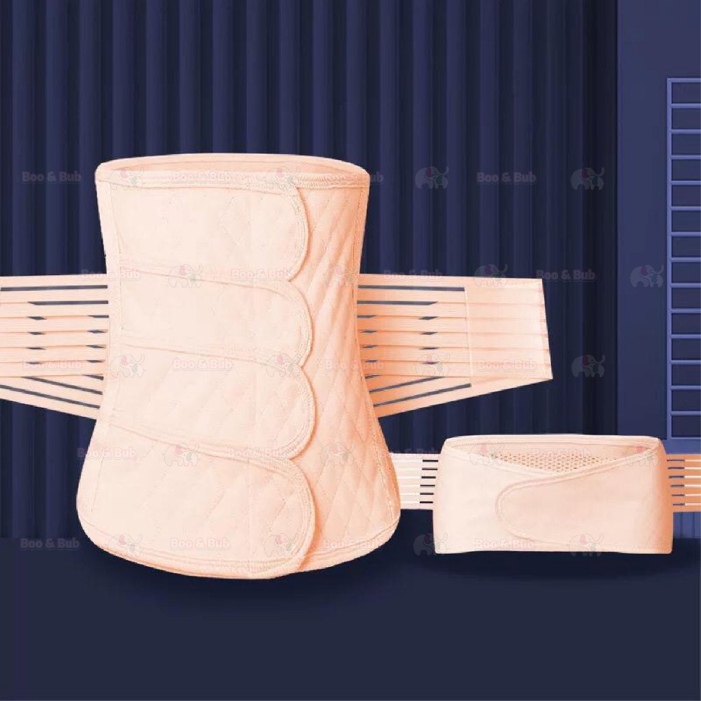 Boo&Bub Mommy Tummy Belt Abdominal Binder Postpartum Belt Bengkung Belly Binding Maternity Bersalin PostPartum Shape - Boo & Bub