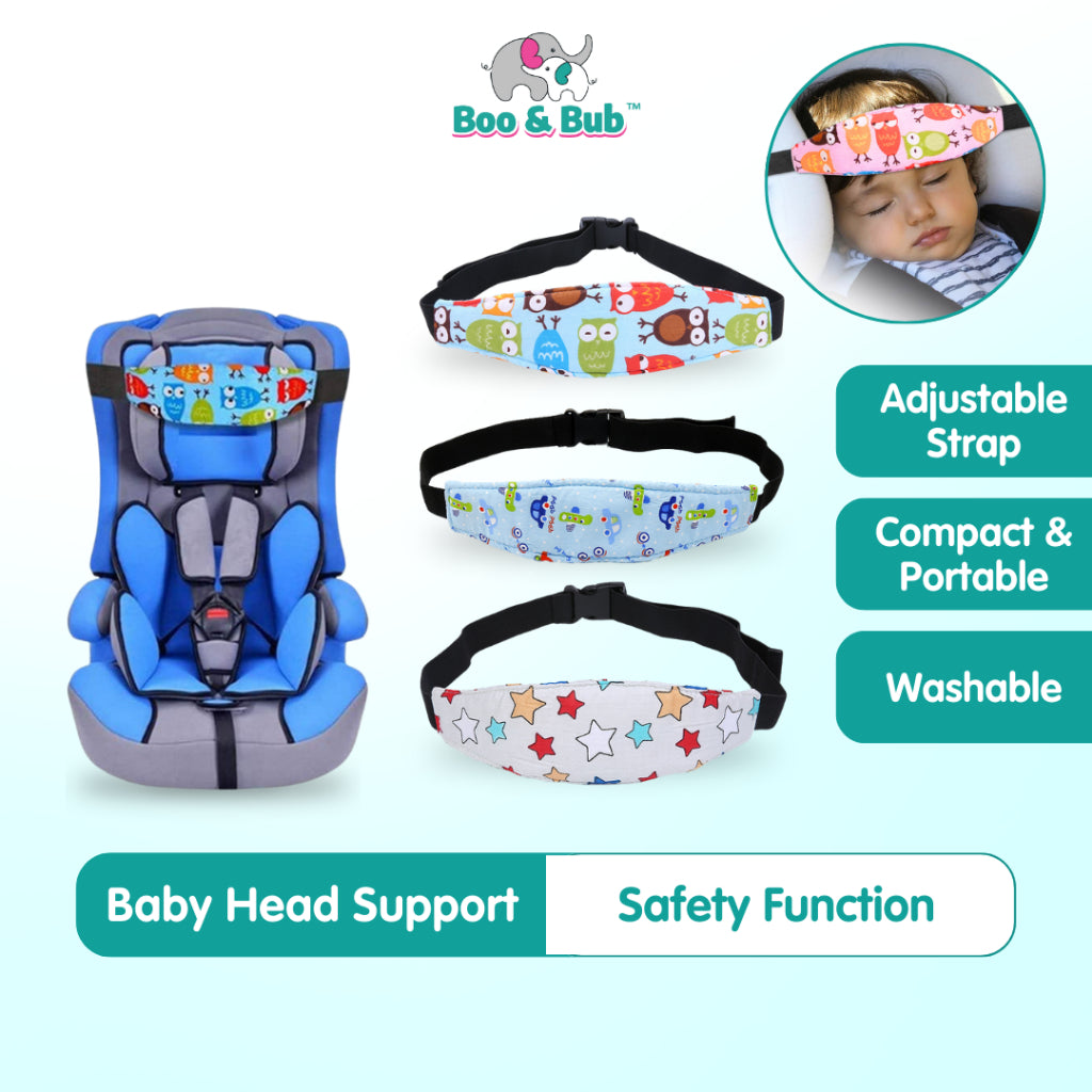 Boo&Bub Child Car Seat Safety Head Support Fixing Band Strap Belt Holder Carseat Belt - Boo & Bub