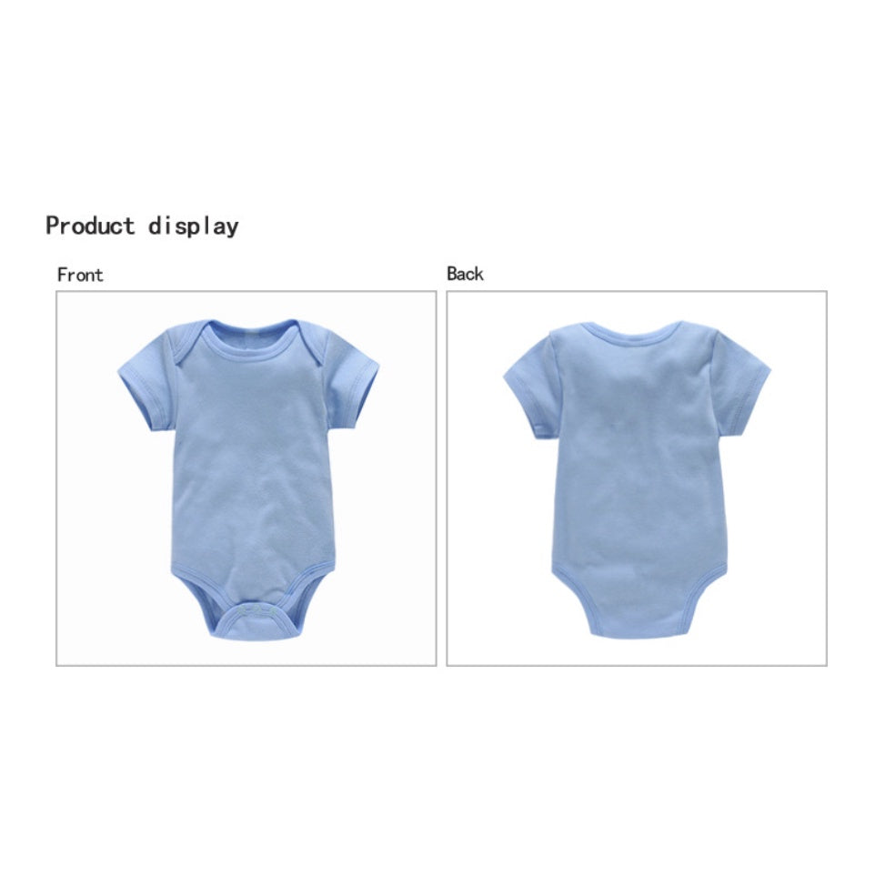 🐘Boo&Bub🐘 Baby Plain Color Rompers | Newborn Infant Boy Girl Clothing Short Sleeve romper Clothes | Baju Bayi - Boo & Bub