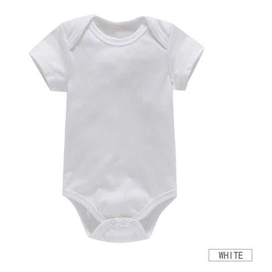 🐘Boo&Bub🐘 Baby Plain Color Rompers | Newborn Infant Boy Girl Clothing Short Sleeve romper Clothes | Baju Bayi - Boo & Bub