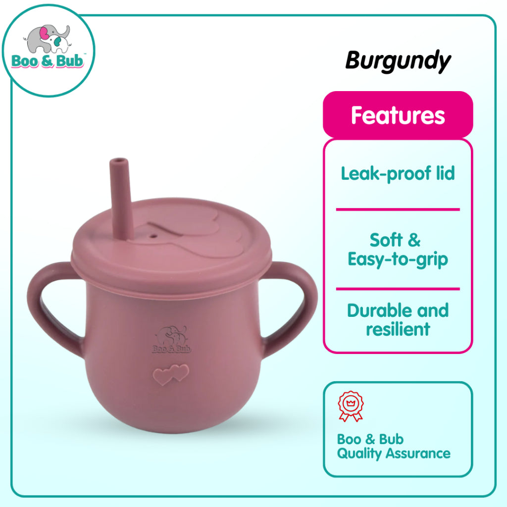 Boo&Bub Baby Silicone Cup BPA Free Microwavable Bowl Food Grade Training feeding Tableware - Boo & Bub