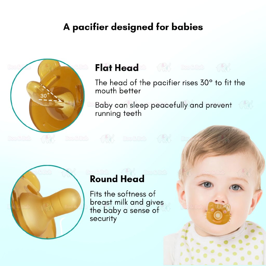 Boo&Bub 3 In 1 Portable Baby Pacifier Set Anti-drop Chain Nipple Box Silicone Teether Infant Newborn Holder - Boo & Bub