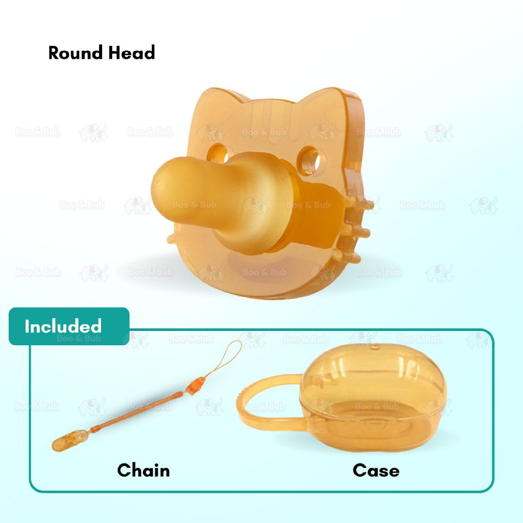 Boo&Bub 3 In 1 Portable Baby Pacifier Set Anti-drop Chain Nipple Box Silicone Teether Infant Newborn Holder - Boo & Bub