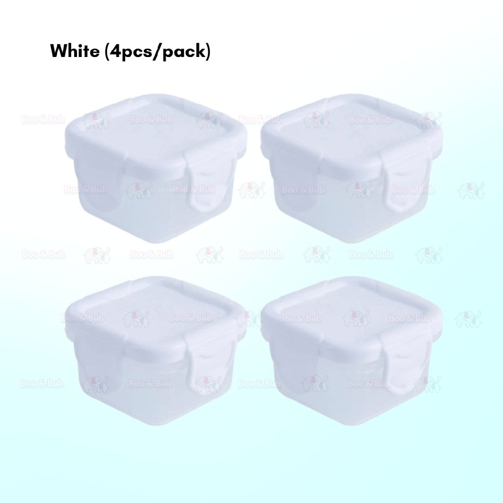 Boo&Bub 4Pcs 60ml Baby Food Container Milk Powder Container Infant Storage Portable Freezer Food Cup - Boo & Bub