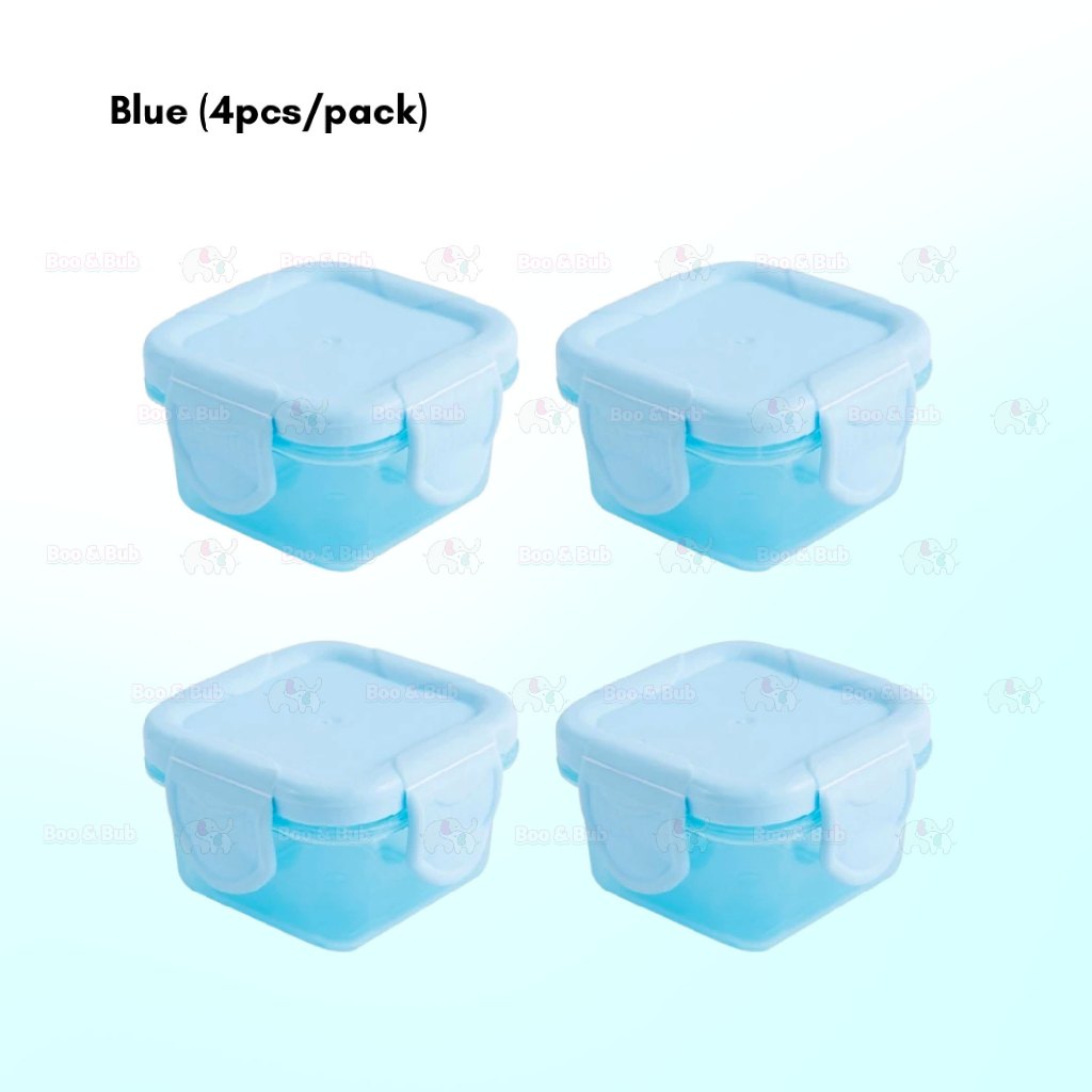 Boo&Bub 4Pcs 60ml Baby Food Container Milk Powder Container Infant Storage Portable Freezer Food Cup - Boo & Bub