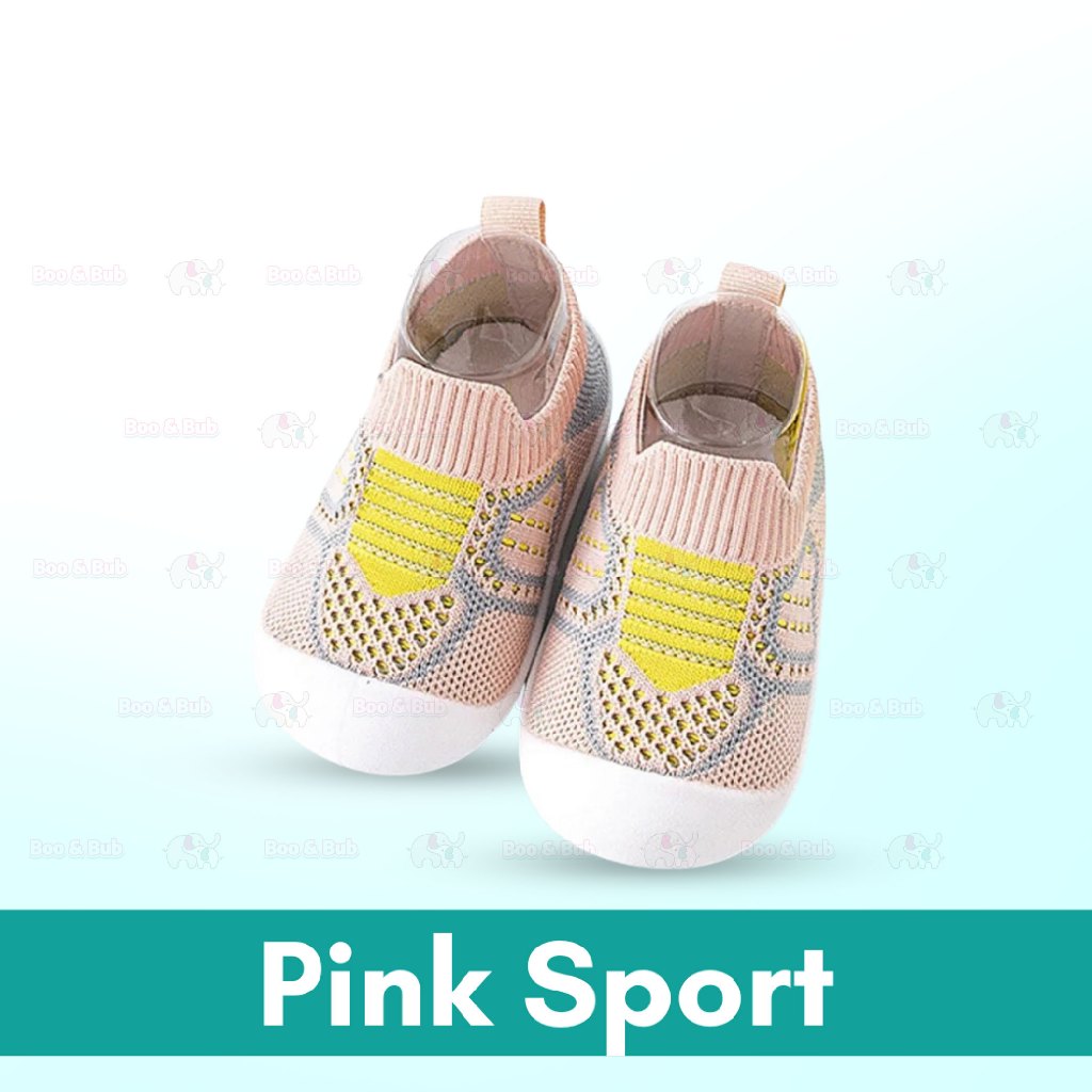 Boo&Bub Baby Shoes Toddler First Walking Shoes Non-Skid Infant Sneakers Breathable Knitted Mesh Boy & Girls Tennis Shoes - Boo & Bub