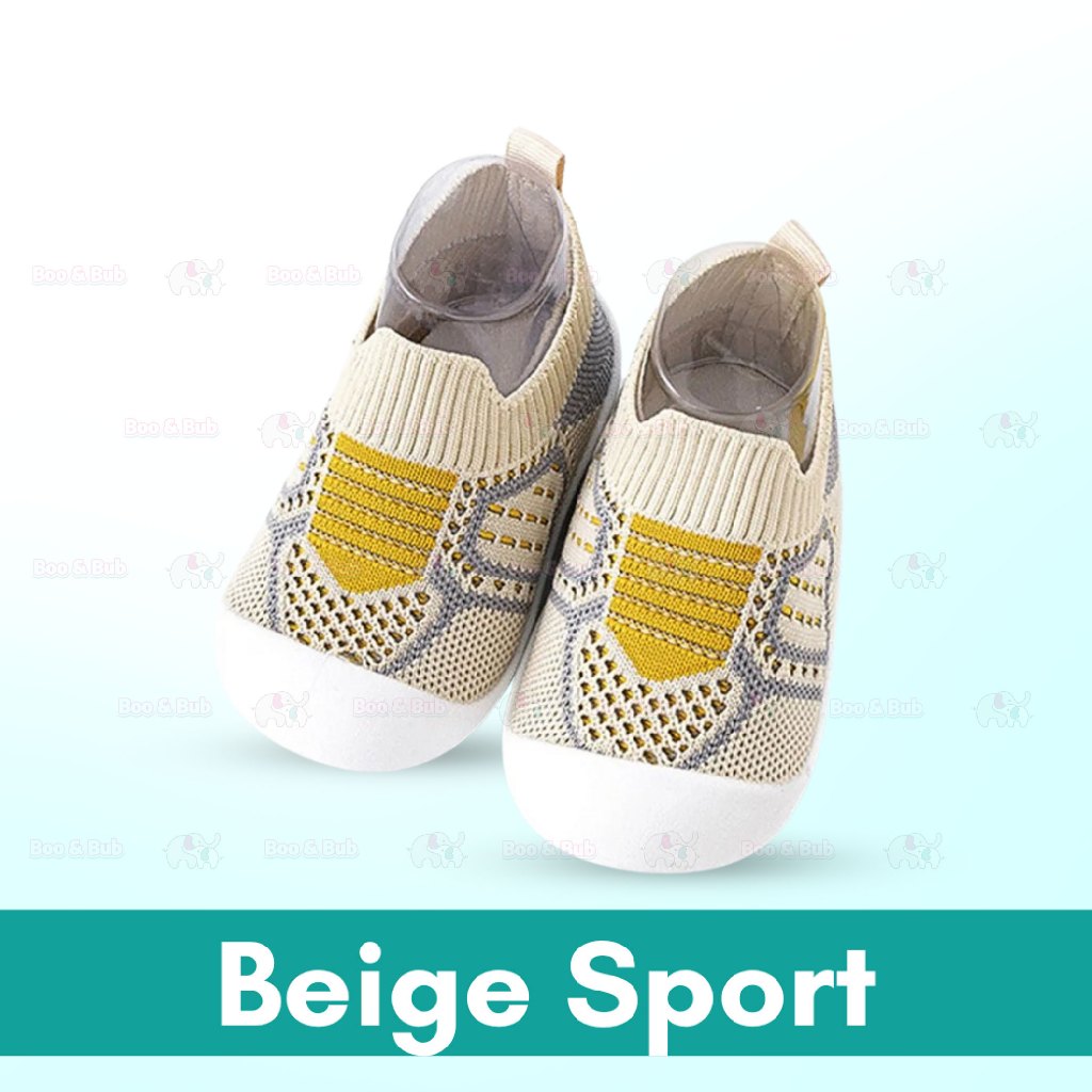 Boo&Bub Baby Shoes Toddler First Walking Shoes Non-Skid Infant Sneakers Breathable Knitted Mesh Boy & Girls Tennis Shoes - Boo & Bub