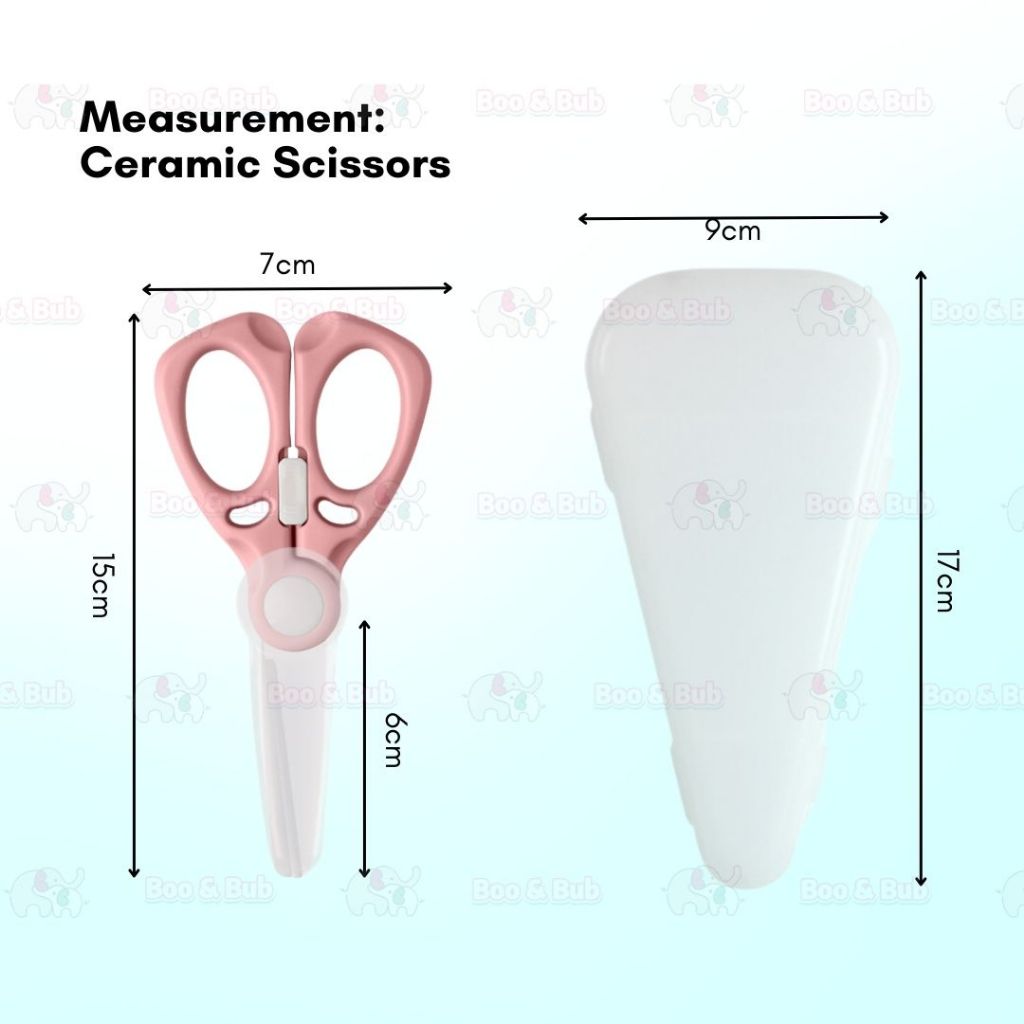 Boo and Bub Food Ceramic Scissor420 Stainless Steel Baby Food Multipurpose Scissors Portable Feeding Scissor - Boo & Bub