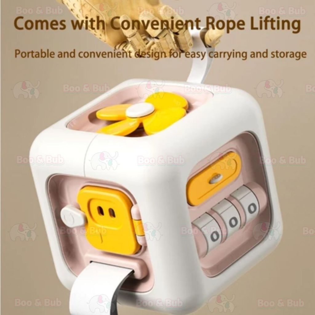 Baby Busy Cube Toys Montessori Toys for Toddler Travel Toys Baby Sensory Toys Busy Block Fine Motor Skill Mainan Bayi - Boo & Bub
