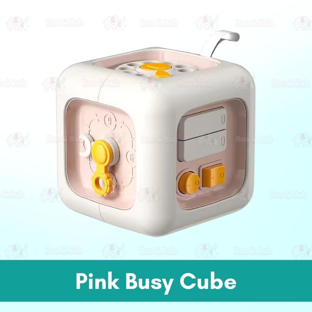 Baby Busy Cube Toys Montessori Toys for Toddler Travel Toys Baby Sensory Toys Busy Block Fine Motor Skill Mainan Bayi - Boo & Bub