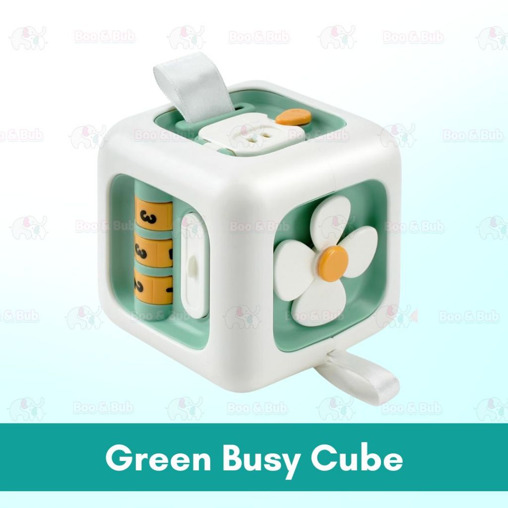 Baby Busy Cube Toys Montessori Toys for Toddler Travel Toys Baby Sensory Toys Busy Block Fine Motor Skill Mainan Bayi - Boo & Bub