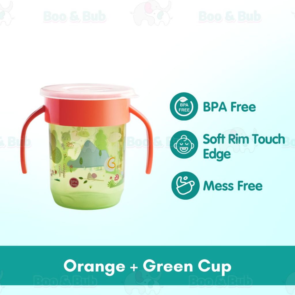Boo&Bub 360° Magic Training Cup baby learning Drinking Cup Sippy Cup 250ml Leak Proof Training Sippy Cup - Boo & Bub
