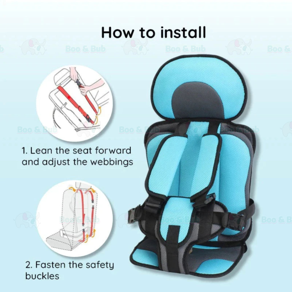 Boo&Bub Kids Portable Car Seat Car Safety Seat For Child Baby Portable Carrier Seat Portable Baby Car Seat - Boo & Bub