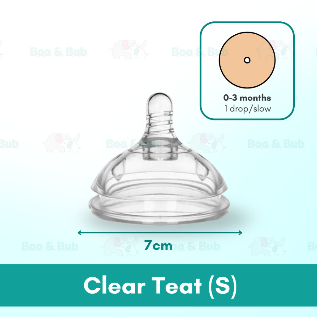 Boo and Bub Brown Silicone Baby Bottle Wide-neck Anti-flatulence Bayi Botol Susu with straw BPA FREE - Boo & Bub
