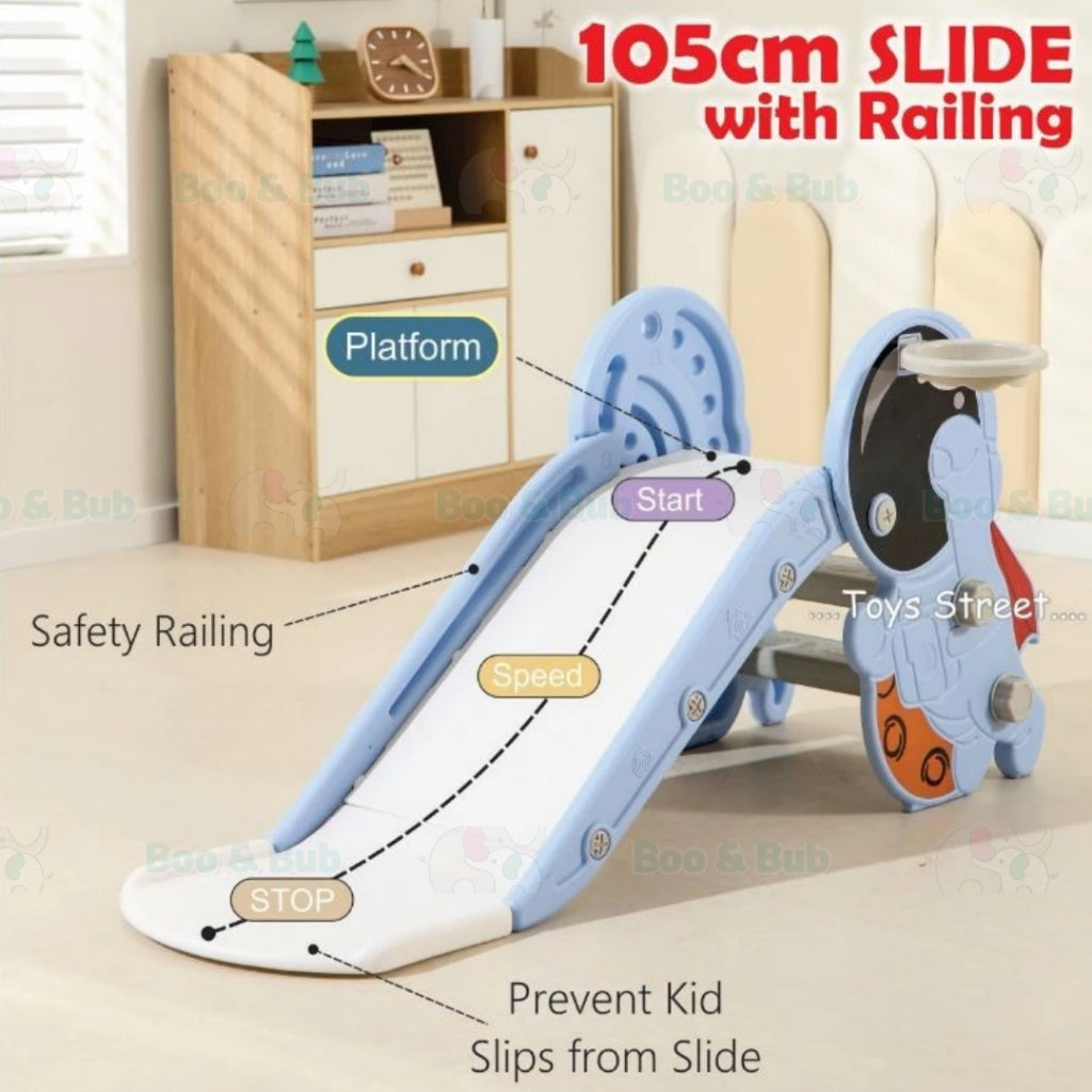 Boo & Bub Children Playground Foldable gelongsor kanak kanak slide for kids playground kid 1-6years old Easy Installati - Boo & Bub