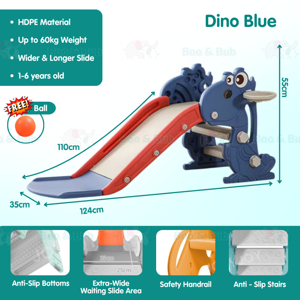 Boo & Bub Children Playground Foldable gelongsor kanak kanak slide for kids playground kid 1-6years old Easy Installati - Boo & Bub