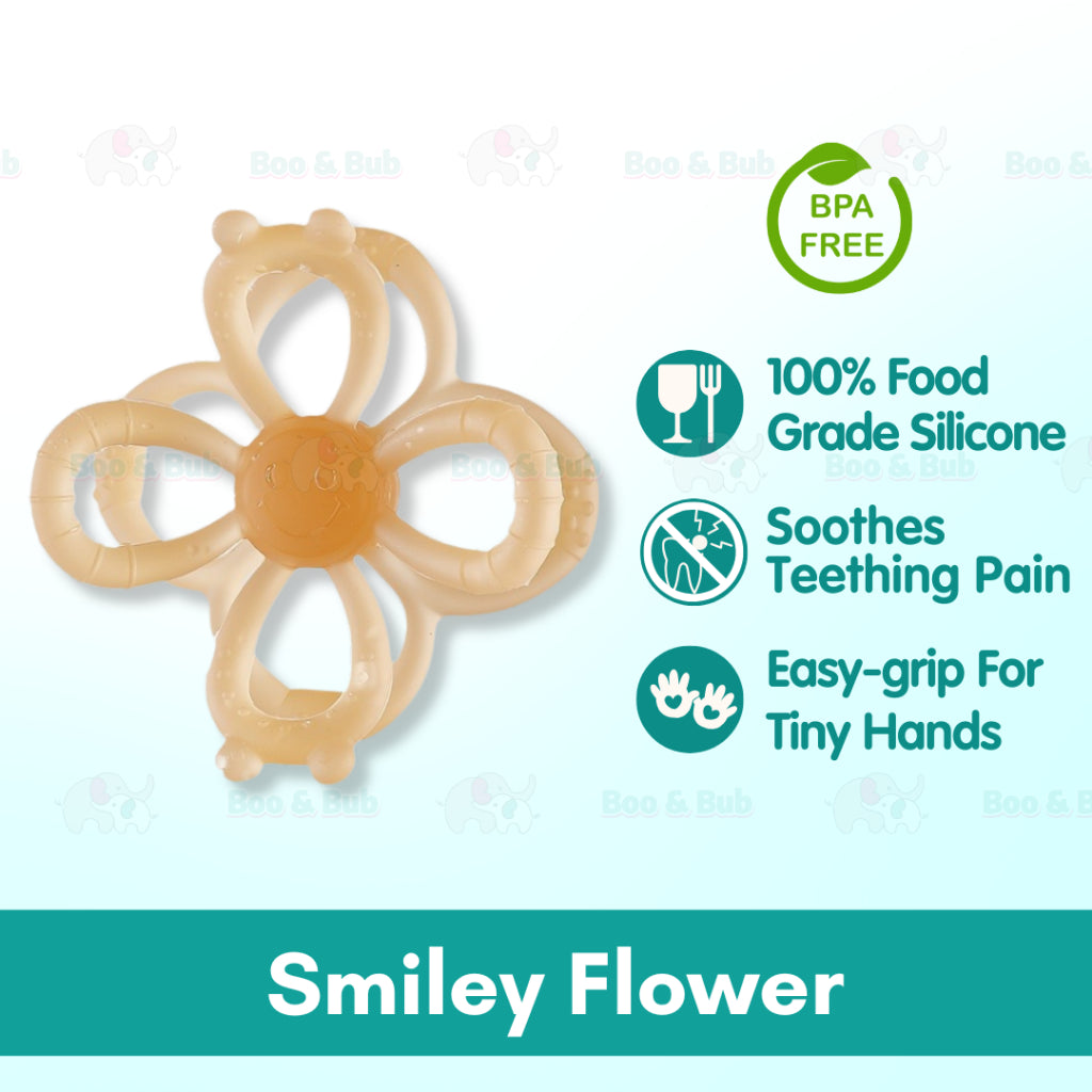 Boo & Bub Baby Soft Teether Silicone Teether BPA-Free Teething Toy Chewing Mainan Gigitan Bayi Teether Bayi Lembut ๅฉดๅฟๆ่ฝฏ - Boo & Bub