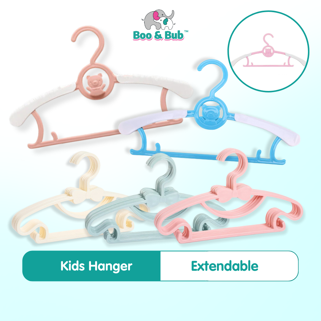 Boo & Bub Kids Clothes Hanger Racks Adjustable Plastic Display Hangers Windproof Non-slip Coats Hanger Baby Clothing Or - Boo & Bub