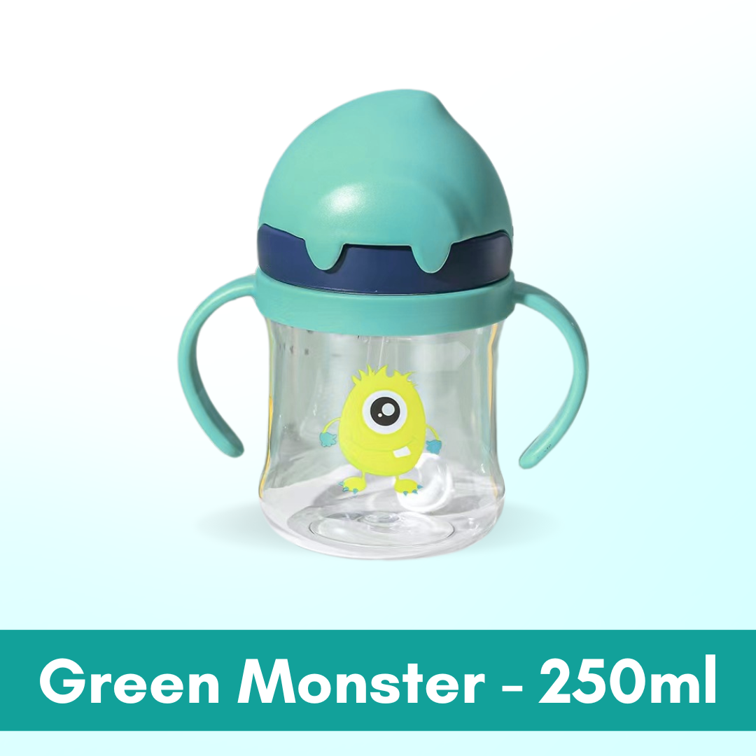 Kids Water Bottle BPA FREE 480ml with Drinking Straw Water Tumbler | Leakproof Water Bottles Outdoor School - Boo & Bub