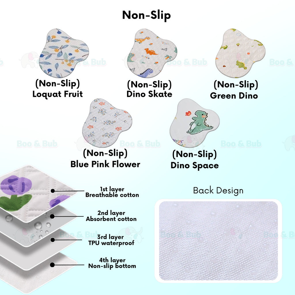Boo&Bub Washable Baby Diaper Changing Mat Baby Urine Mat Waterproof Mattress Protector Pelapik tilam ๅฉดๅฟ้ๅฐฟๅซๆไบบ urine pad - Boo & Bub