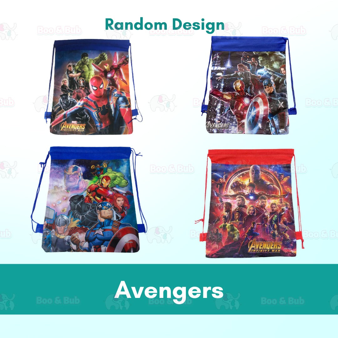 Cartoon Drawstring Pocket Storage Bag | Little Girl Party Decorate Gift Accessories Kids Toys Christmas Gifts - Boo & Bub