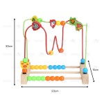 Boo&Bub Montessori Educational Toy Wooden 8 in 1 Multipurpose Activity Cube Center Toys | Abacus Wooden Beads - Boo & Bub