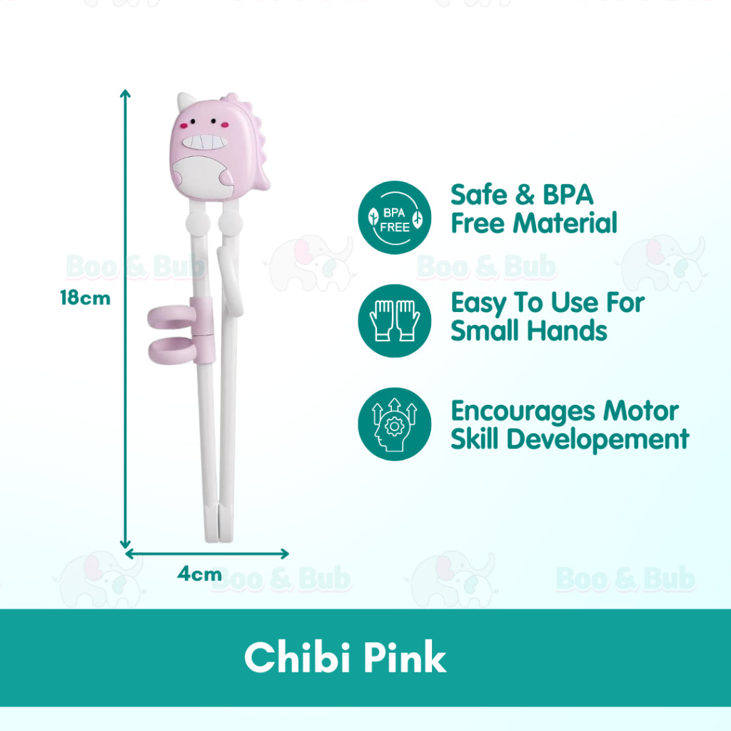 Kids Training Chopsticks | Chop Sticks Reusable Training Chopstick Helper Cute Children Tableware Set - Boo & Bub