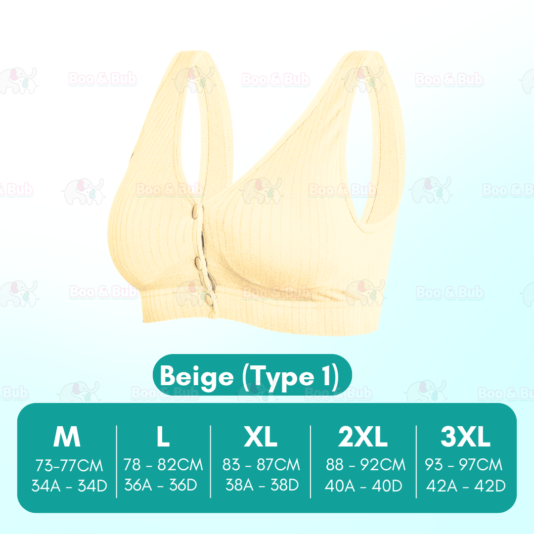 Nursing Bra | Cotton BreastFeeding Pregnant Women | Seamless Maternity Underwear Anti-drooping Push Up - Boo & Bub